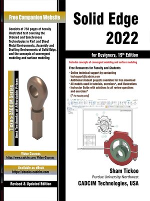 cover image of Solid Edge 2022 for Designers, 1
